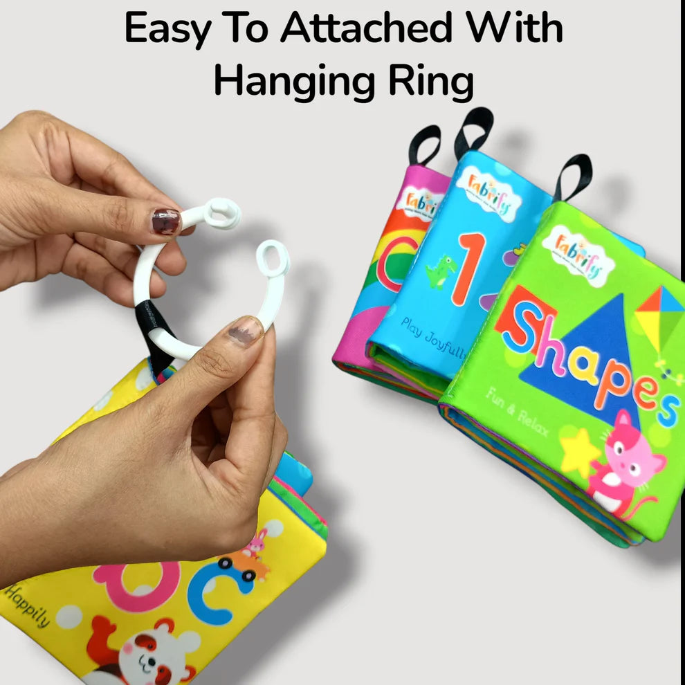 Fabrify 4-in-1 Baby Learning Book Set