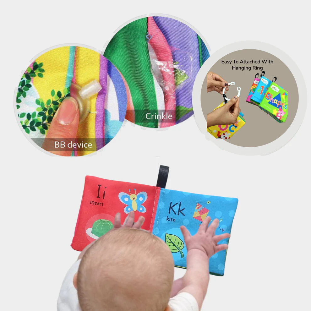 Fabrify 4-in-1 Baby Learning Book Set